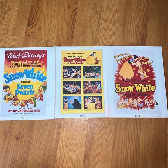 VINTAGE DISNEY PRINTS SNOW WHITE - Picture 6 of 9